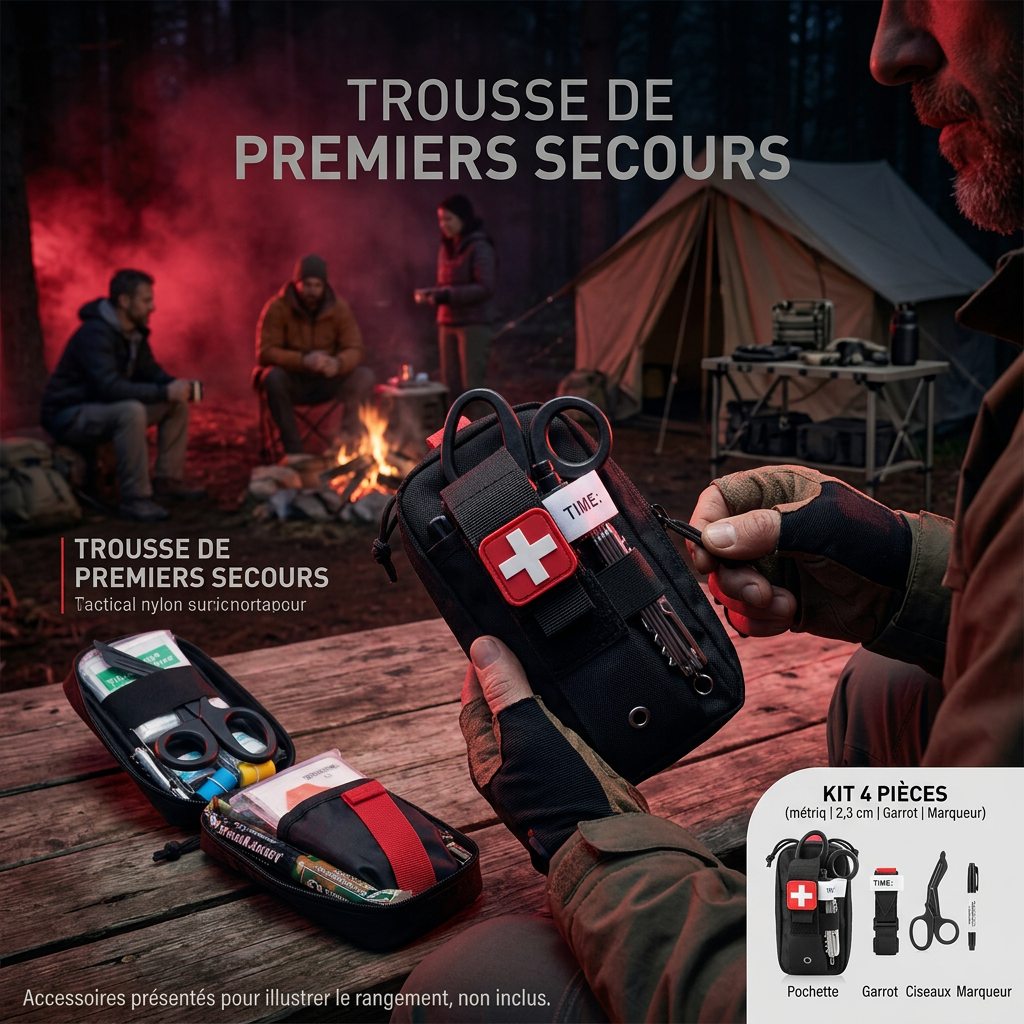 Ouverture et rangement de la trousse