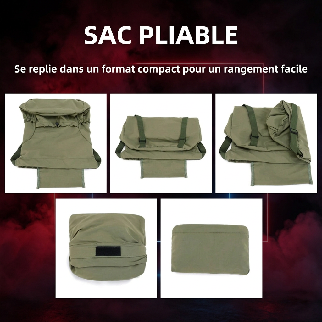 Pliage du sac, textes français